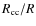 $R_{\rm cc}/R$