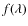 $f(\lambda)$