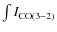 $\int{I_{{\rm CO(3-2)}}}$