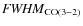 ${\it FWHM}_{{\rm CO(3-2)}}$