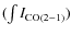 $(\int{I_{{\rm CO(2-1)}}})$