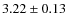 $3.22\pm0.13$