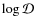 $\log\mathcal{D}$