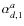 $\alpha_{d,1}^{a}$