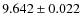$9.642\pm0.022$
