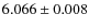 $6.066\pm0.008$