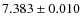 $7.383\pm0.010$