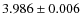 $3.986\pm0.006$