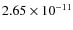 $2.65 \times 10^{-11}$