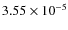 $3.55\times 10^{-5}$