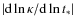$\vert{\rm d}
\ln\kappa/{\rm d}\ln t_*\vert$