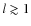 $l \gtrsim 1$