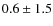 $0.6 \pm 1.5$