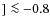 $] \la -0.8$