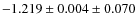 $-1.219\pm0.004\pm0.070$