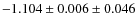 $-1.104\pm0.006\pm0.046$