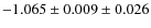 $-1.065\pm0.009\pm0.026$