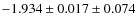 $-1.934\pm0.017\pm0.074$