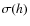 $\sigma(h)$