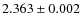 $2.363\pm0.002$