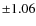 $\pm 1.06$
