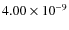 $4.00\times10^{-9}$