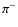 $\pi^{-}$