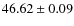 $46.62\pm0.09$