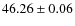 $46.26\pm0.06$