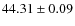 $44.31\pm0.09$