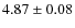 $4.87\pm0.08$