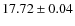 $17.72\pm0.04$