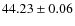 $44.23\pm0.06$