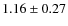 $1.16\pm0.27$