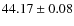 $44.17\pm0.08$