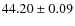 $44.20\pm0.09$