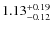 $\rm 1.13^{+0.19}_{-0.12}$