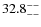 $\rm 32.8^{--}_{--}$