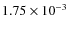 $1.75\times 10^{-3}$