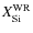 $X_{{\rm Si}}^{{\rm WR}}$