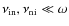 $\nu_{\rm in},\nu_{\rm ni} \ll \omega$