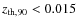 $z_{{\rm th},90} < 0.015$