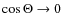 $\cos \Theta \to 0$
