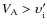 $V_{\rm A} > \upsilon'_{\rm i}$
