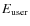 $E_{\rm user}$