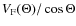 $V_{\rm F} (\Theta) / \cos \Theta$