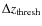 $\Delta
z_{\rm thresh}$