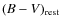 $(B-V)_{\rm rest}$