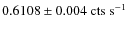 ${\rm0.6108\pm0.004}~{\rm cts}~{\rm s}^{-1}$