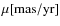 $\mu\rm [mas/yr]$